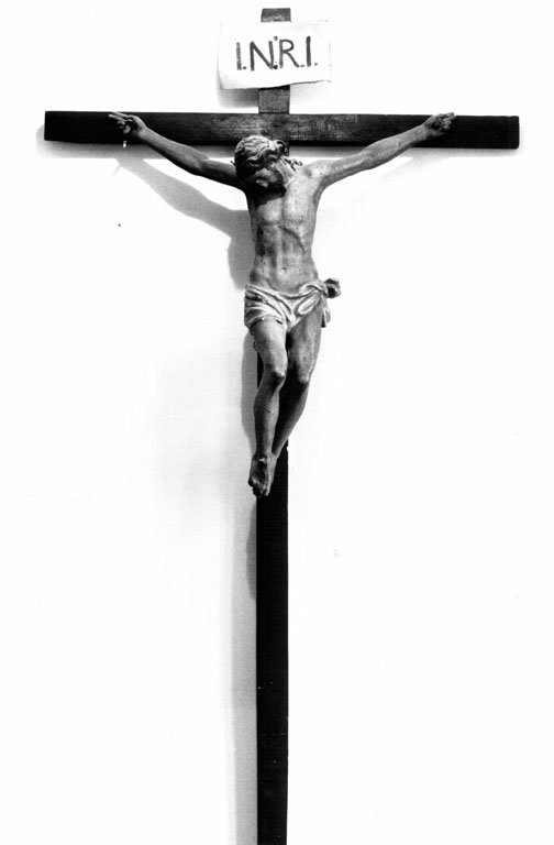 Ges&ugrave; crocifisso (scultura) - ambito romano (sec. XVIII)